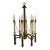 1970s Mid Century Modern Chapman Brass 8-Light Candlestick Chandelier For Sale