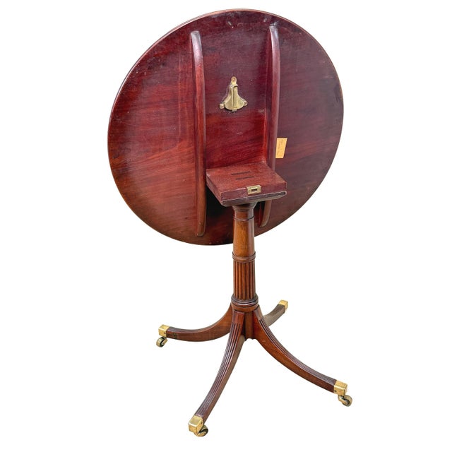 18th Century George III Mahogany Circular Lamp Table, 1790 For Sale - Image 6 of 12