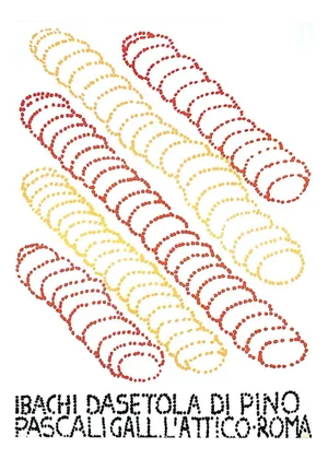 Pino Pascali's Bristleworms, L'Attico, 1980, Paper