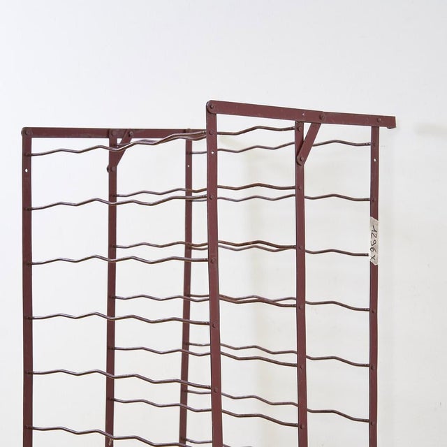 Vintage Metal Bottle Holder For Sale - Image 4 of 6