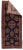 Antique Persian Navy Mohajeran Sarouk Rug 2'9'' x 6'8'' Wool Black, Rust, Light Brown, Light Green