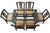 John Wisner Vintage Ficks Reed by John Wisner Far Horizons Collection Rattan & Wicker Table & Six Chairs Dining Set C. 1950's For Sale - Image 4 of 7