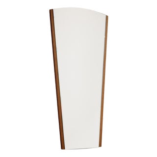 Vintage Teak Framed Mirror, 1970s For Sale