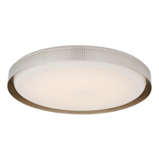 Visual Comfort Kelly Wearstler 24" Precision Polished Nickel Flush Mount Light For Sale