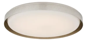 Visual Comfort Kelly Wearstler 24" Precision Polished Nickel Flush Mount Light