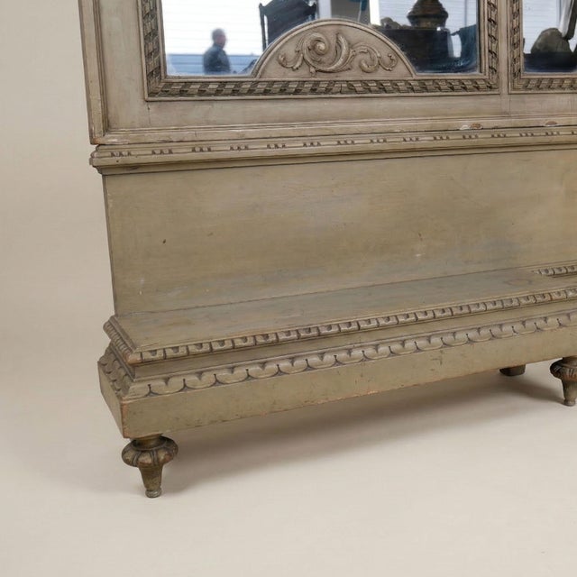 Louis XVI Style Triple Arch Trumeau Mirror, 19th Century For Sale - Image 5 of 11