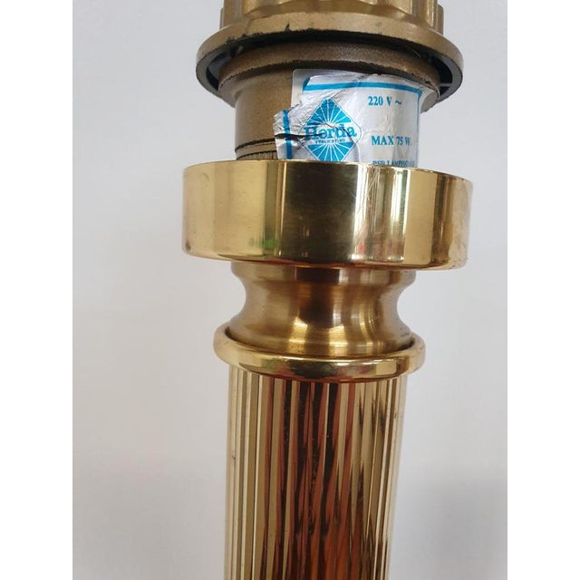 Set yellow brass Herda table lamps. 15 x 15 x 45 cm. Up to 250V (Europe/UK Standard).The wiring of this item may be...