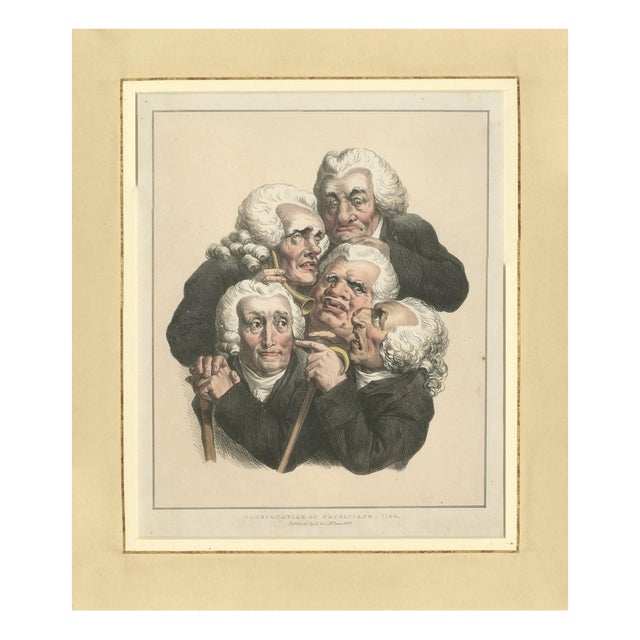 Louis-Léopold Boilly, Grimaces Plate, 1823, Lithograph For Sale