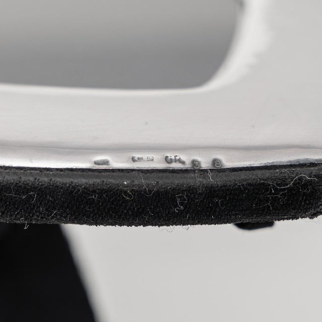 Vintage Italian Silver Heart Shaped Photograph Frame For Sale - Image 6 of 7