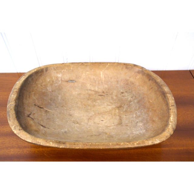 Swedish Folklore Carved Wooden Bowl, 1812 For Sale - Image 6 of 10