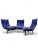Mid Century Modern Blue Three Seat Veranda Sofa by Vico Magistretti for Cassina For Sale In Chicago - Image 6 of 10
