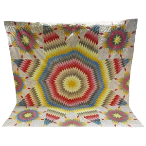 Vintage Handmade Star Quilt