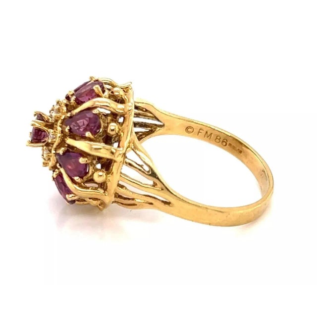27269 - Franklin Mint Rubies & Diamonds 18k Yellow Gold