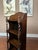 Petite Antique English Bookcase Bookshelf Barley Twist Tiger Oak Display C1920 For Sale - Image 17 of 18