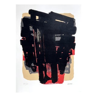 Pierre Soulages, Lithograph N°8, 1958, Lithograph For Sale
