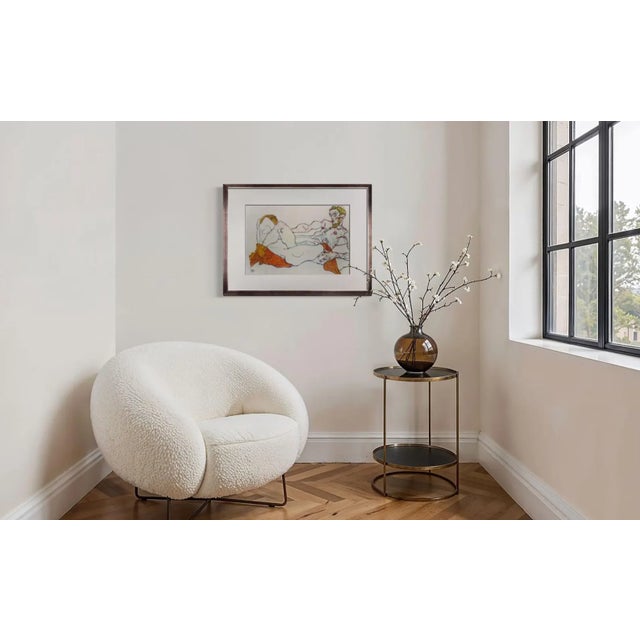 Egon Schiele Lithograph Gouache titled: Lovers Embracing 1913. Size : 50.2x35.6cm. It is a numbered Limited Edition of 100...