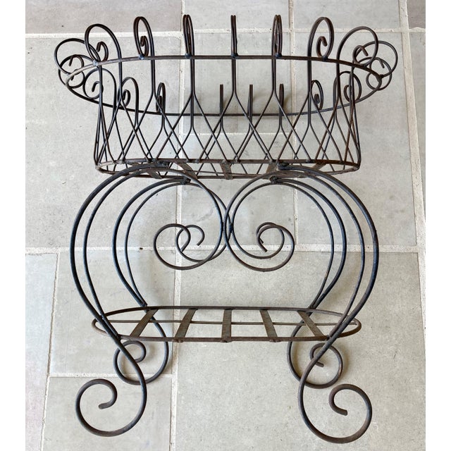 Late 20thCentury NicelySized TwoTier VictorianStyle Steel