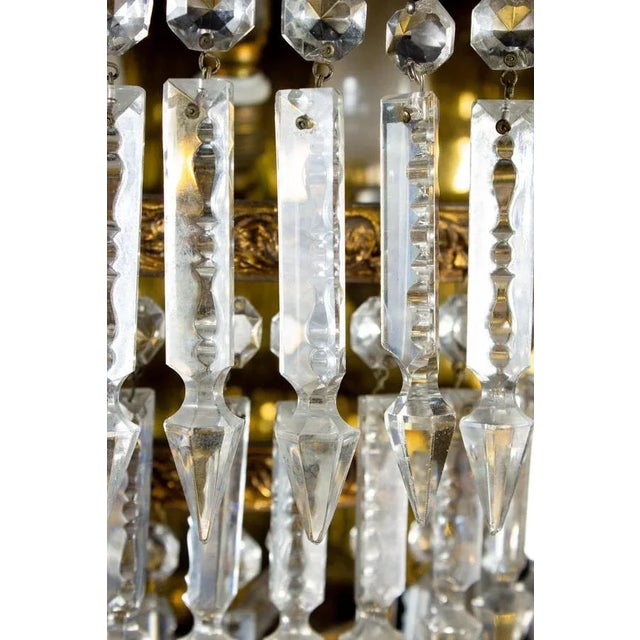 Crystal and Brass Scones or Wall Lights Italy, 1940s, Set of 2 For Sale - Image 13 of 15