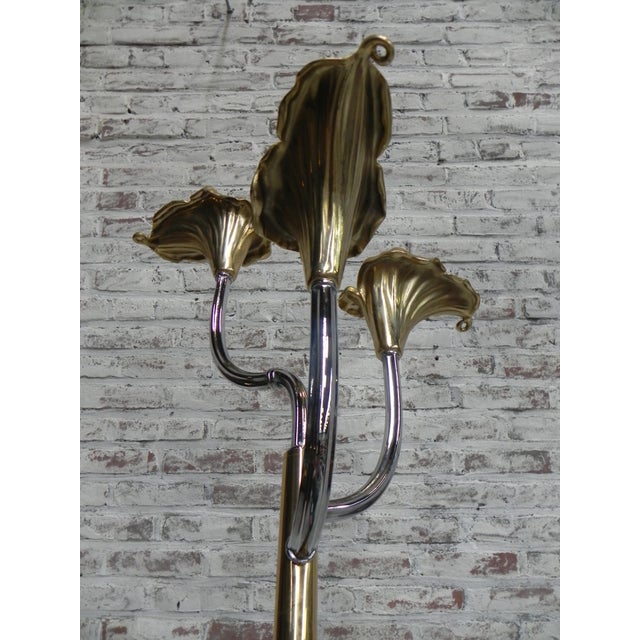 Vintage Italian Calla Lily Floor Lamp, 1970s For Sale - Image 9 of 18