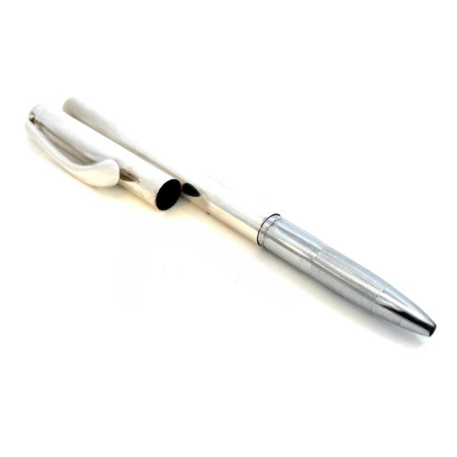 1990s Tiffany & Co Elsa Perreti Estate Ballpoint Pen 5" Silver For Sale - Image 11 of 12