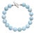Massive Natural Aquamarine & Freshwater Pearl Necklace, 23–24 Mm Aquamarine Beads, Statement Gemstone Necklace For Sale