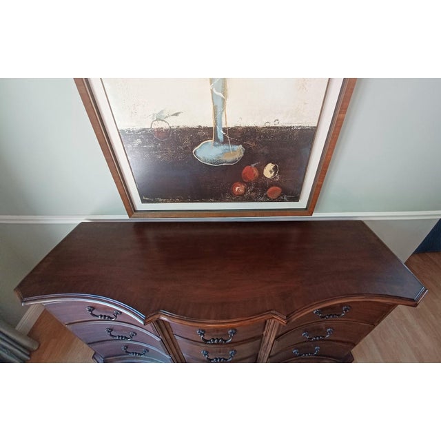 Serpentine Front Tuscan Double Dresser by Ethan Allen Chairish