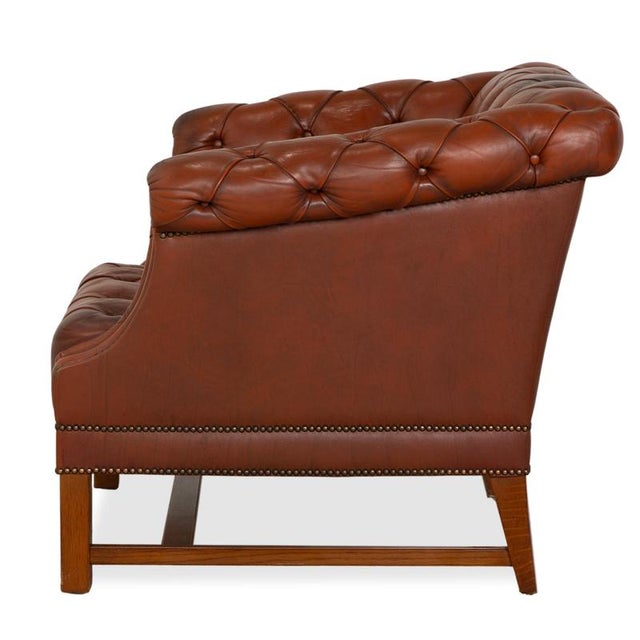 Chesterfield Club Chair in Leather For Sale - Image 14 of 15