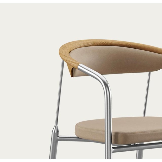 Not Yet Made - Made To Order Chairman Chair in Oak with Upholstery in Lime by Henrik Tengler for One Collection For Sale - Image 5 of 14