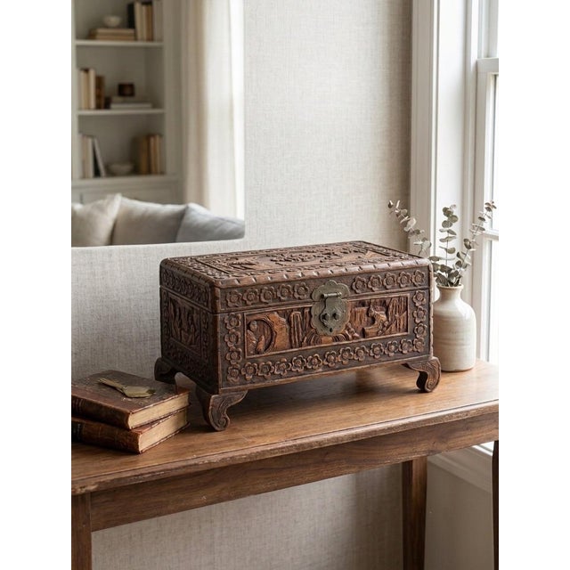 A Note for the Curators: This exceptional piece retains a complete "pedigree" of 1950s mid-century export provenance,...
