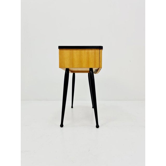 Brown Mid-Century German Side Table, 1950s For Sale - Image 8 of 10