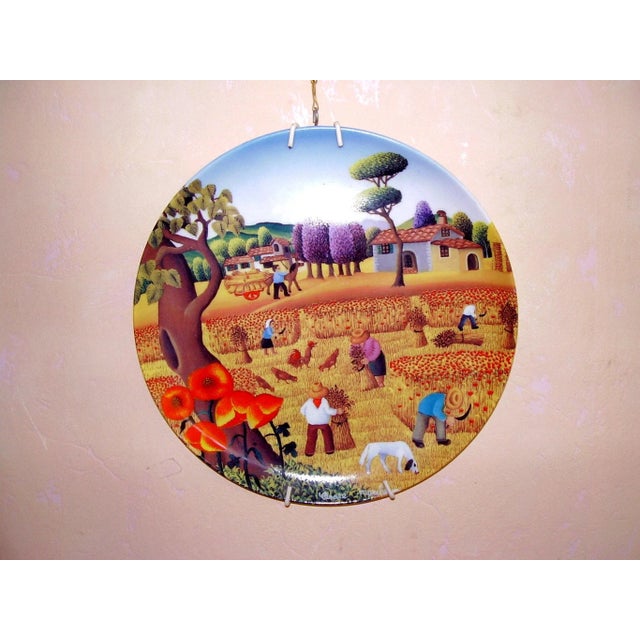 1950s Hand-Painted Glazed Ceramic Dish by Cesare Marchesini, 1950s For Sale - Image 5 of 5