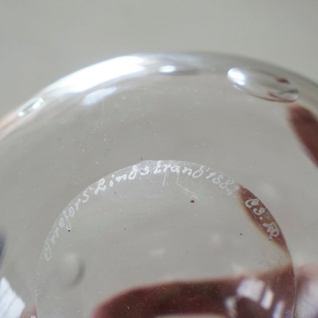 Bubbles Vase in Etched Glass attributed to Vicke Lindstrand for Orrefors, Sweden, 1930s For Sale - Image 10 of 11