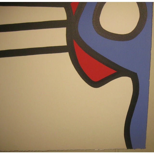 1960s 1968 3 Fingered Jack Abstract Silkscreen by Michael Knigin For Sale - Image 5 of 10