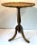 Lovely Italian wine or drink table with round scalloped top with red accents!