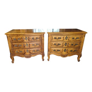 Pair of 1970s Villandry French Nightstands by Henredon For Sale