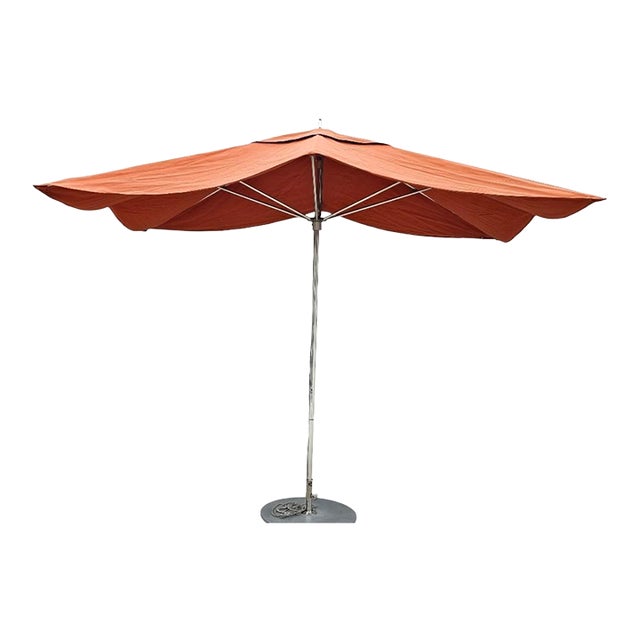 Tuuci Ocean Master Large Rectangular Umbrella With Stand For Sale