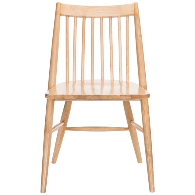 Designed for the modern host, this contemporary spindle dining chair - a Pair brings Danish minimalism to the table with...