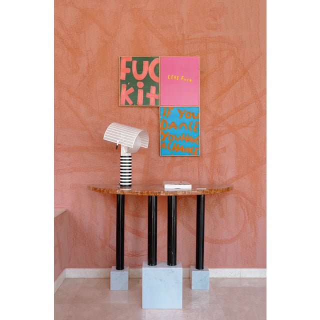 Italian Marble Console Table by Ettore Sottsass for Ultima Edizione, 1980 For Sale - Image 12 of 13