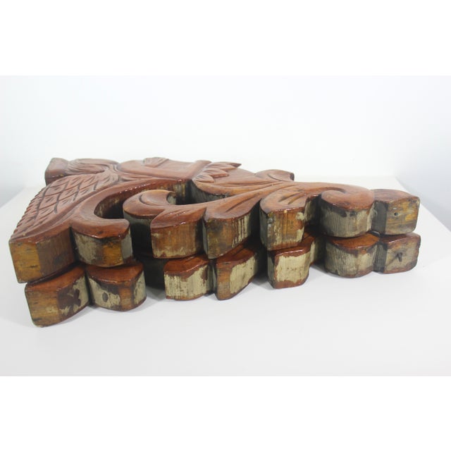 Antique Carved Wood Shelf Brackets Corbels Female Ship Figurehead Large, a Pair For Sale - Image 15 of 16