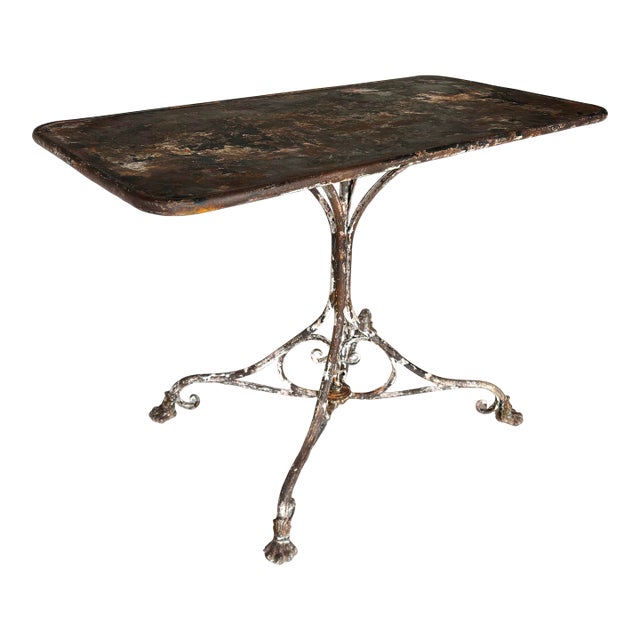 19th Century French Arras Iron Garden Table For Sale