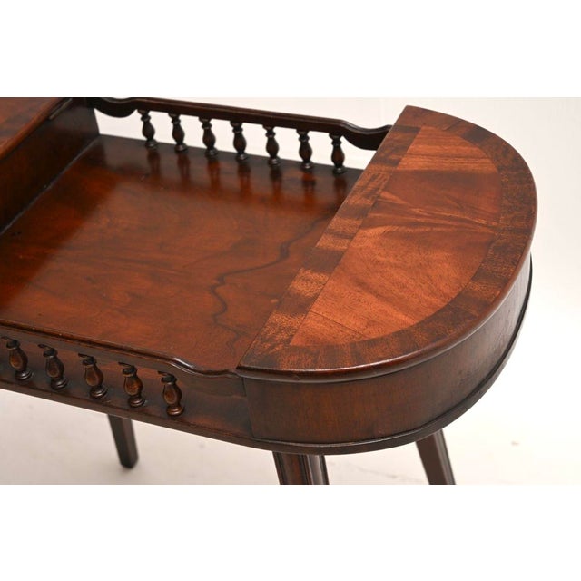 Wood Antique Walnut Side Table, 1920s For Sale - Image 7 of 9