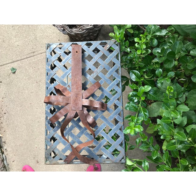 1980s Rustic Bow Form Candlestick Wall Sconce For Sale - Image 5 of 6