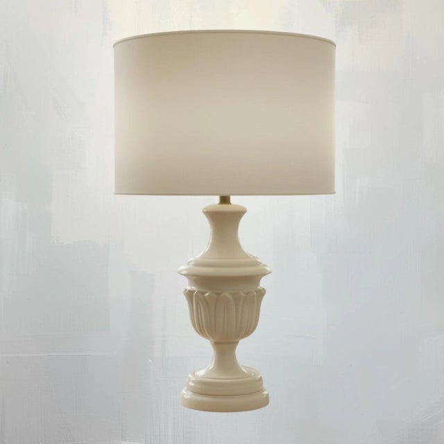 Add a touch of vintage charm to your space with this stunning mid-century white Chelsea House Lamp Ceramic 1970s vintage....