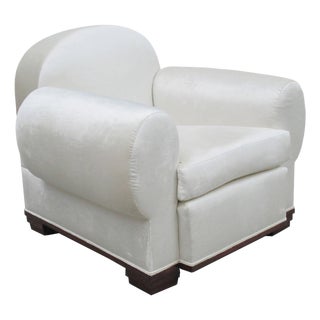 1940s Art Deco "Elephant" Upholstered Armchair by Pierre de la Londe For Sale