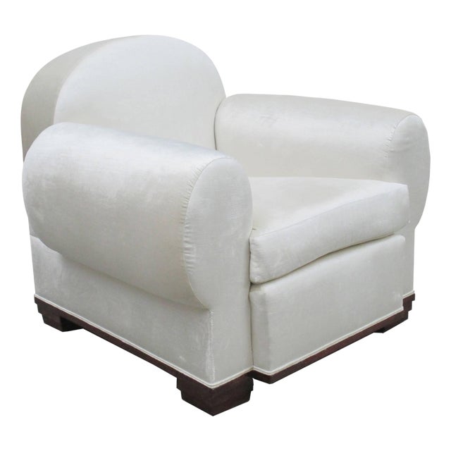 1940s Art Deco "Elephant" Upholstered Armchair by Pierre de la Londe For Sale