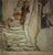 Schürholz Hans, Baška Street View KRK Street Dalmatia Croatia, 1930, Oil on Canvas For Sale - Image 10 of 13