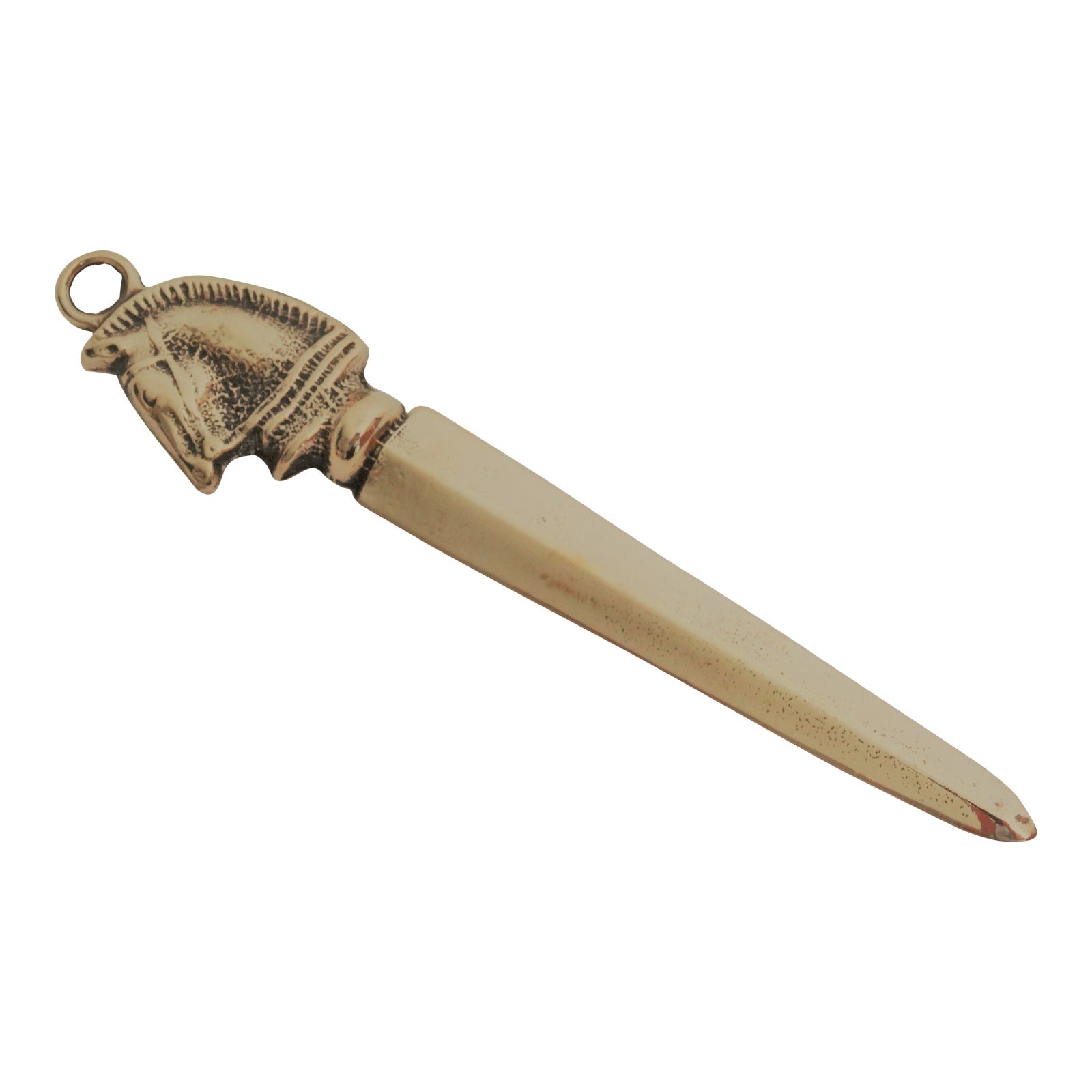 English Equestrian Brass Horse Letter Opener Chairish