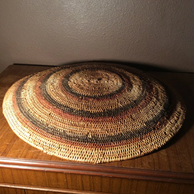 Vintage Apache Polychrome Coil Basketr For Sale - Image 4 of 5