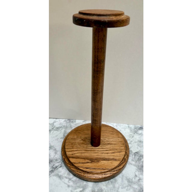 Midcentury Americana Wood Paper Towel Holder For Sale - Image 4 of 7