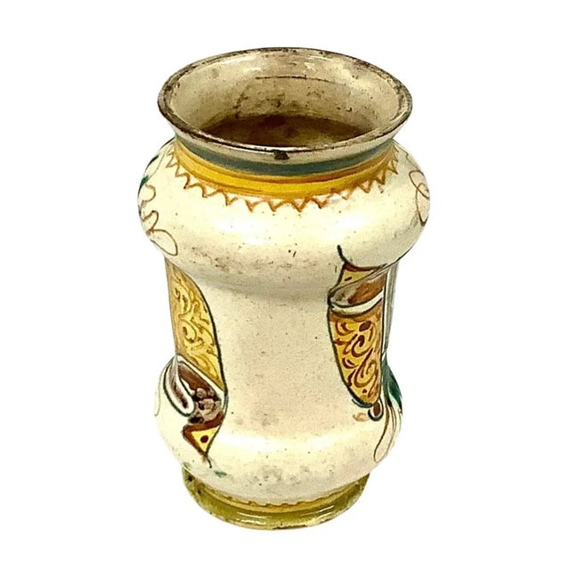 18th Century 17th Century Italian Faience Apothecary Jar For Sale - Image 5 of 10